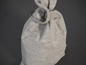 Sack Low poly bag 3D Model