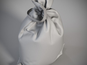 Sack Low poly bag 3D Model