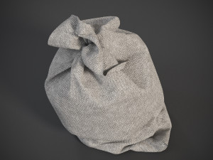 Sack Low poly bag 3D Model