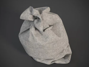 Sack Low poly bag 3D Model
