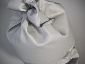 Sack Low poly bag 3D Model