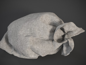 Sack Low poly bag 3D Model