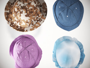 SET OF HATS Modèle 3D