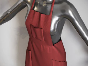 APRON two mannequins wearing aprons 3D Model