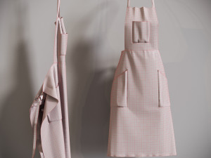 APRON two mannequins wearing aprons 3D 모델