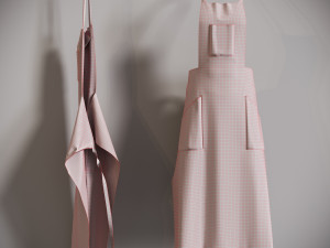 APRON two mannequins wearing aprons 3D 모델