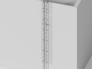 Fire escape staires 3D 模型