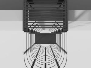 Fire escape staires 3D Model