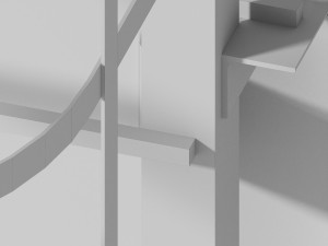 Fire escape staires 3D 模型