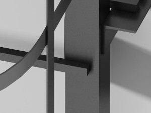 Fire escape staires 3D 模型