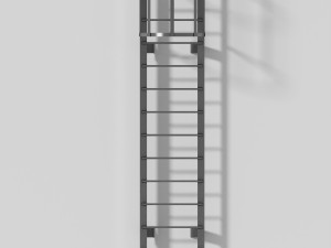 Fire escape staires 3D 模型