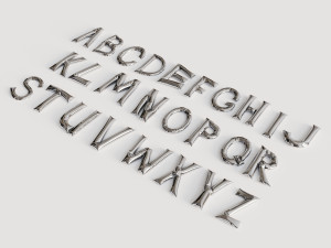 Alphabet balloons Modello 3D