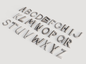 Alphabet balloons Modello 3D