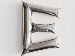 Alphabet balloons 3D Model