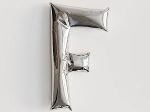 Alphabet balloons 3D Model