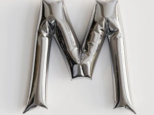 Alphabet balloons 3D Model