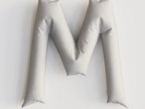 Alphabet balloons 3D Model