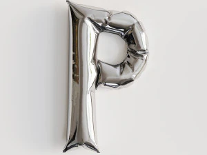 Alphabet balloons 3D Model