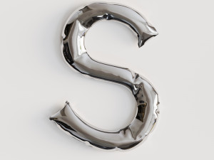 Alphabet balloons Modello 3D