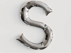 Alphabet balloons 3D Model