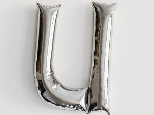 Alphabet balloons 3D Model