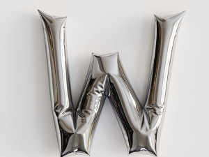 Alphabet balloons Modello 3D