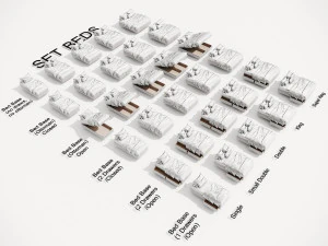 BEDS SET 3D Model