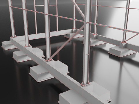 Industrial Metal Hangar Model 3D