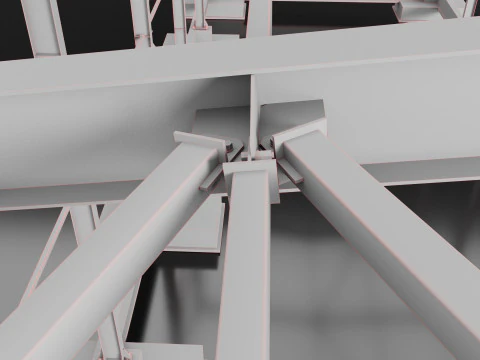 Industrial Metal Hangar 3D Model