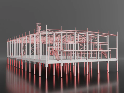 Industrial Metal 3D Model