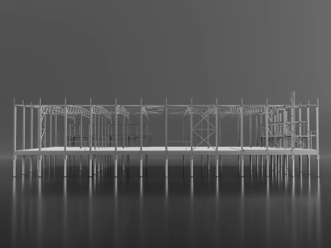 Industrial Metal 3D Model