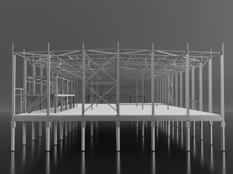 Industrial Metal 3D Model