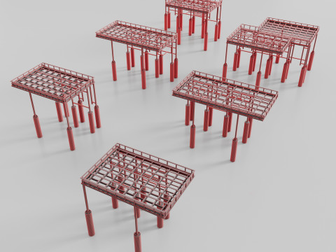 Metal Canopies Model 3D