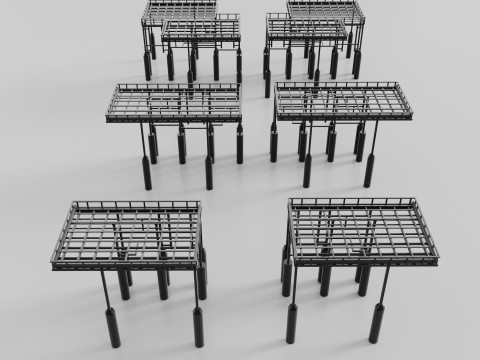 Metal Canopies Model 3D