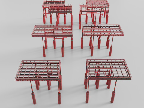 Metal Canopies Model 3D
