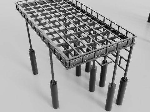 Metal Canopies Model 3D