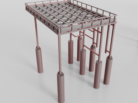 Metal Canopies Model 3D