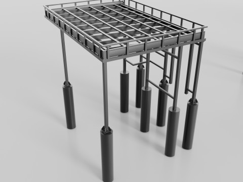 Metal Canopies Model 3D