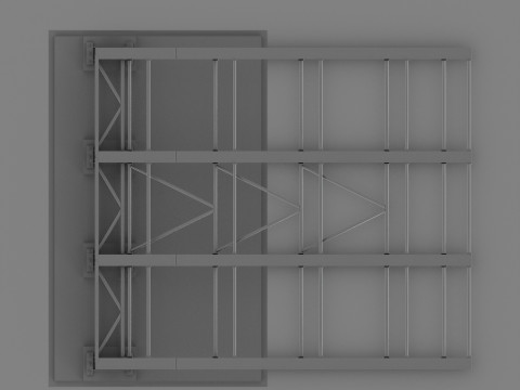 Metal Bus stop Model 3D