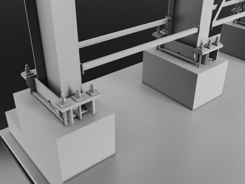 Metal Bus stop Model 3D