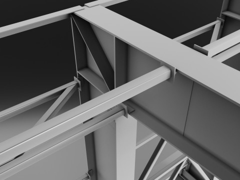 Metal Bus stop Model 3D