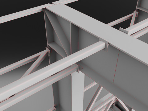 Metal Bus stop Model 3D