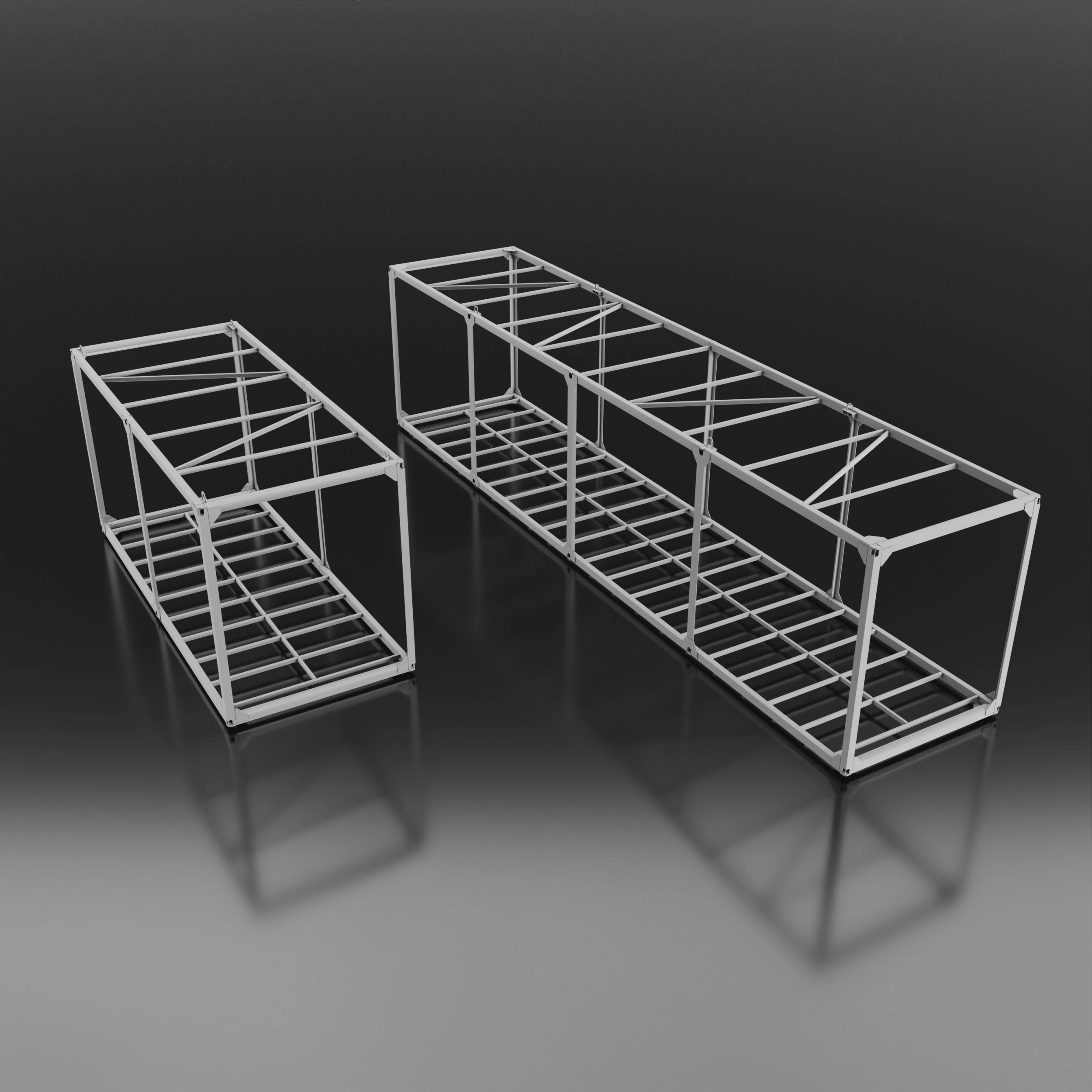 Containers 3D Model .c4d .max .obj .3ds .fbx .stl .blend 
