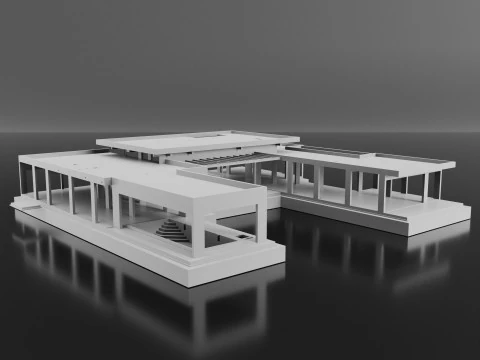 Котедж 3D Модель