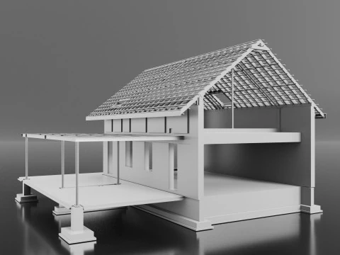 Котедж 3D Модель