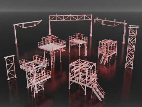 Metal structures 3D Модель