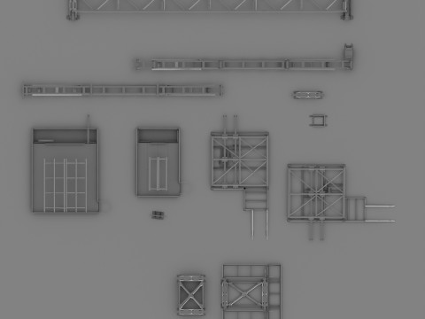 Metal structures 3D Модель