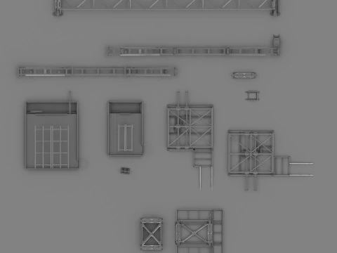 Metal structures 3D Model