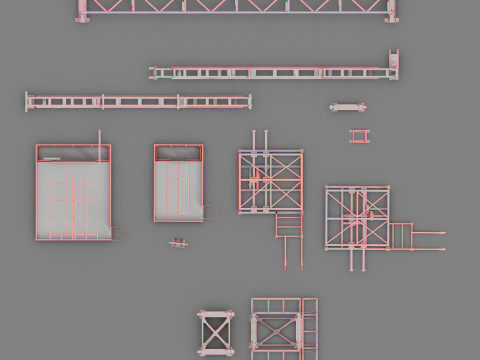 Metal structures 3D Модель