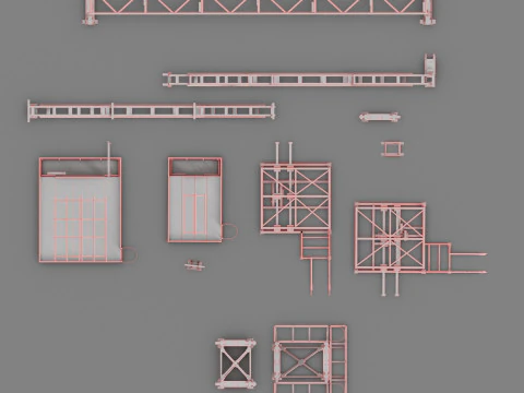 Metal structures 3D Model